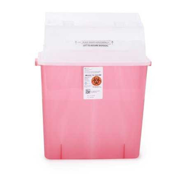 Multi-purpose Sharps Container GatorGuard 1-Piece 20.5H X 14W X 6D Inch 3 Gallon Translucent Red Base Horizontal Entry Lid 31314886 Case/12 31314886 KENDALL HEALTHCARE PROD INC. 330376_CS