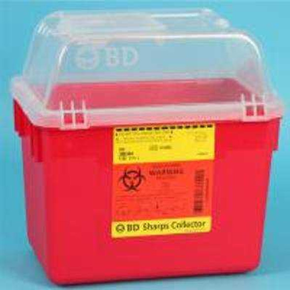 Sharps Container BD™ Red Base 26 x 29 x 17 cm Vertical Entry 2 Gallon 305344 Pack of 1 305344 BD™ 761078_EA