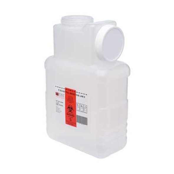 Sharps Container Leaktight Translucent Base Horizontal / Vertical Entry 1.5 Gallon 2201-LPBW Case of 22 2201-LPBW Leaktight 486329_CS
