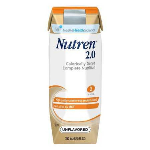 Tube Feeding Formula Nutren 2.0 250 mL Carton Ready to Use Adult 9871616230 Case/24 9871616230 NESTLE'HEALTHCARE NUTRITION 294297_CS