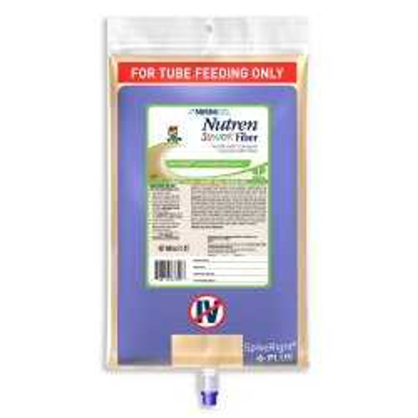 Pediatric Tube Feeding Formula Nutren Junior Fiber 1000 mL Bag Ready to Hang Ages 1-13 Years 9871677400 Case/6 9871677400 NESTLE'HEALTHCARE NUTRITION 664070_CS