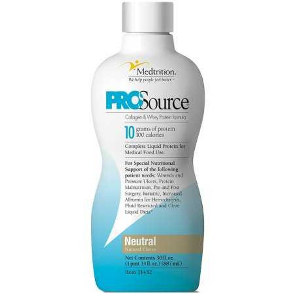 Oral Supplement ProSource® Neutral Flavor Liquid 30 oz. Bottle 11432 Case of 4 11432 ProSource® 677960_CS