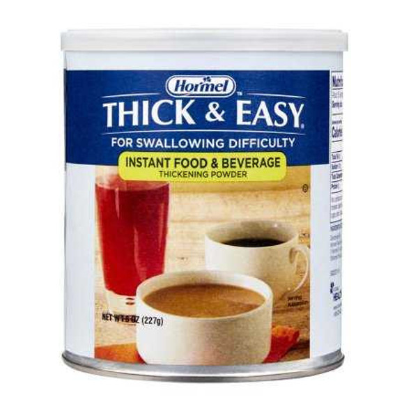 Food and Beverage Thickener Thick & Easy® 8 oz. Canister Unflavored Powder IDDSI Level 0 Thin 17938 Case of 12 17938 Thick & Easy® 579399_CS