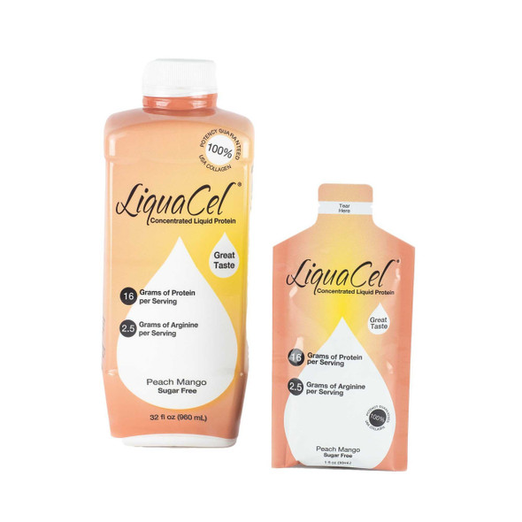 Protein Supplement LiquaCel Peach Mango 32 oz. Bottle Ready to Use GH-87 Each/1 GH-87 GLOBAL HEALTH PRODUCTS INC 943255_EA