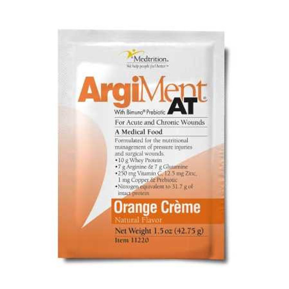 Oral Supplement ArgiMent® AT Orange Crème Flavor Powder 1.5 oz. Individual Packet 11220 Case of 60 11220 ArgiMent® AT 937736_CS
