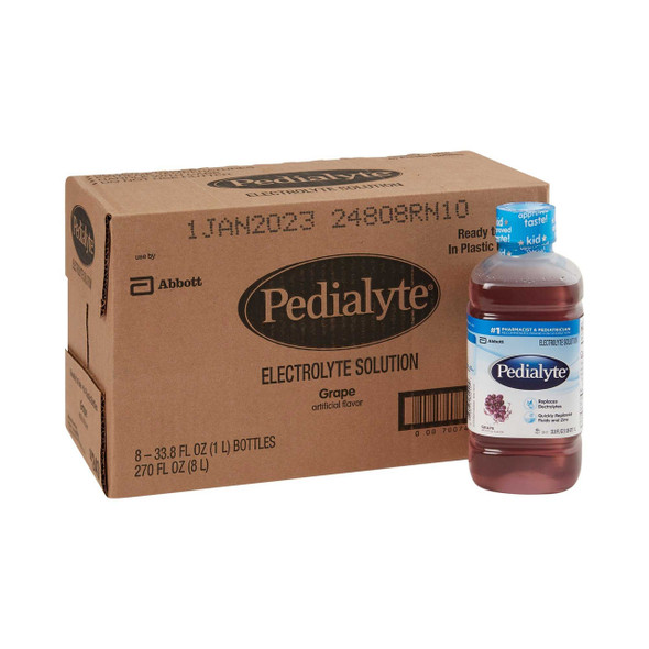 Pediatric Oral Supplement Pedialyte Grape 1000 mL Bottle Ready to Use 00240 Each/1 240 ABBOTT NUTRITION 366834_EA