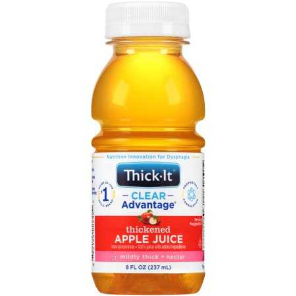 Thickened Beverage Thick-It® Clear Advantage® 8 oz. Bottle Apple Flavor Liquid IDDSI Level 2 Mildly Thick B455-L9044 Pack of 1 B455-L9044 Thick-It® Clear Advantage® 803175_EA