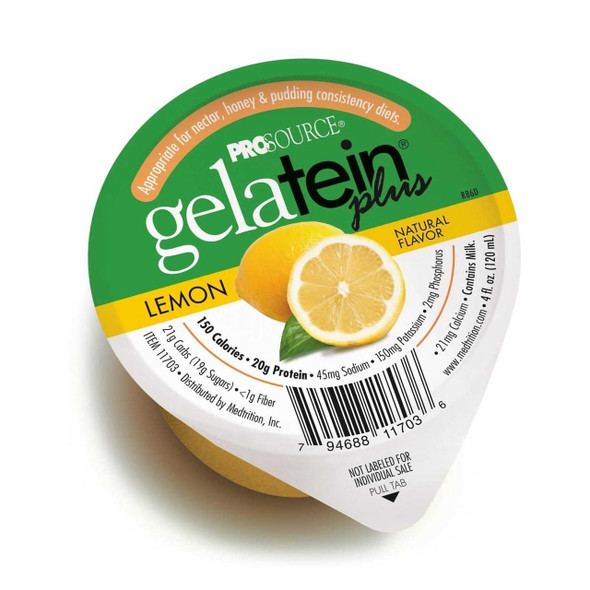Oral Supplement gelateinplus Lemon 4 oz. Cup Ready to Use 11703 Case of 36 11703 NATIONAL NUTRITION 1010082_CS