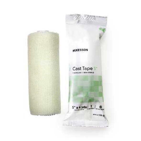 Cast Tape McKesson 5 Inch X 12 Foot Fiberglass White 115-5 Box/10 115-5 MCK BRAND 733700_BX