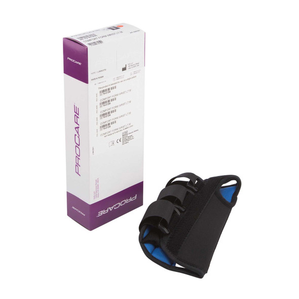 Wrist Splint PROCARE ComfortFORM Aluminum Stay Foam / Lycra Left Hand Black Medium 79-87295 Each/1 79-87295 DJ ORTHOPEDICS LLC 346148_EA