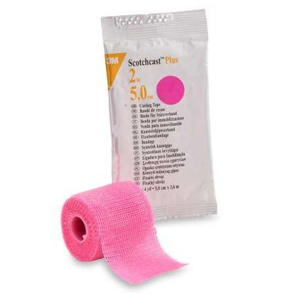 Cast Tape 3M Scotchcast Plus 2 Inch X 12 Foot Fiberglass Bright Pink 82002X RL/1 82002X 3M 199235_EA