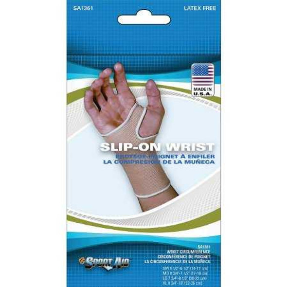 Wrist Support Pull-On Knitted Elastic Left or Right Hand Beige Large SA1361 BEI LG Each/1 SA1361 BEI LG SCOTT SPECIALTIES, INC. 697335_EA