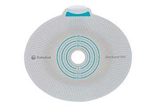 Ostomy Barrier SenSura® Mio Click Precut, Extended Wear Elastic Adhesive 40 mm Flange Green Code System 7/8 Inch Opening 10506 Box of 5 10506 SenSura® Mio Click 891225_BX