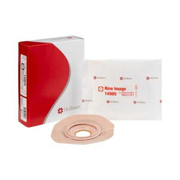 Colostomy Barrier FlexTend Pre-Cut Extended Wear Tape 2-1/4 Inch Flange Red Code Hydrocolloid 1-1/8 Inch Stoma 14905 Box/5 14905 HOLLISTER, INC. 485631_BX