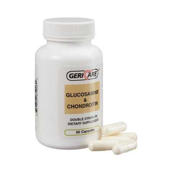 Joint Health Supplement Geri-Care® Glucosamine / Chondroitin 500 mg - 400 mg Strength Capsule 60 per Box 859-06-GCP Case of 720 57896085906 Geri-Care® 1043399_CS