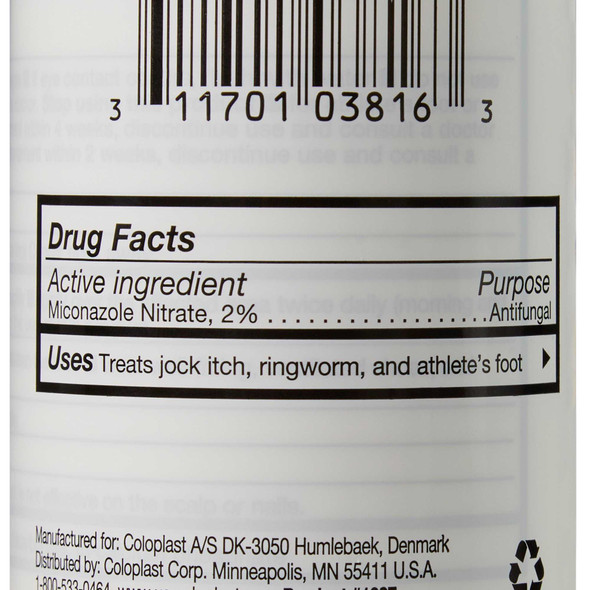 Antifungal Micro-Guard 2% Strength Powder 3 oz. Shaker Bottle 1337 Each/1 1337 COLOPLAST INCORPORATED 175163_EA