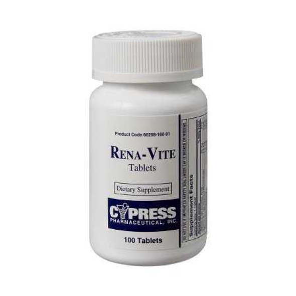 Vitamin B Complex Supplement Rena-Vite 0.8 mg Strength Tablet 100 per Bottle 2230860 BT/1 2230860 US PHARMACEUTICAL DIVISION/MCK 855414_BT
