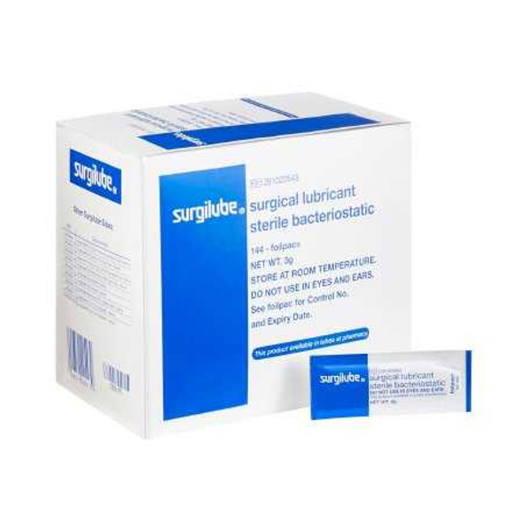 Lubricating Jelly - Carbomer free Surgilube® 3 Gram Individual Packet Sterile 281020543 Box of 144 281020543 Surgilube® 1009103_BX