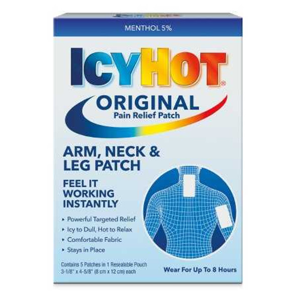 Pain Relief Icy Hot 5% Strength Patch 5 per Pack 1262617 Pack/5 1262617 US PHARMACEUTICAL DIVISION/MCK 762283_PK