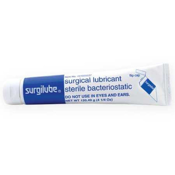 Lubricating Jelly Surgilube 4.25 oz. Flip Top Tube Sterile 281020537 Box/12 281020537 HR PHARMACEUTICALS 1017415_BX
