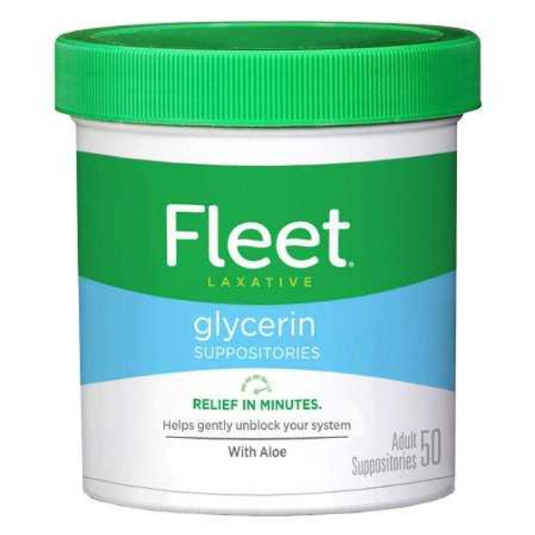 Laxative Fleet Suppository 50 per Jar 2 Gram Strength Glycerin 1377274 BT/50 1377274 US PHARMACEUTICAL DIVISION/MCK 847651_BT