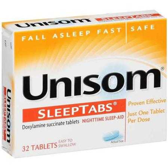 Sleep Aid Unisom 32 per Bottle Tablet 25 mg Strength 1467752 BT/32 1467752 US PHARMACEUTICAL DIVISION/MCK 635292_BT
