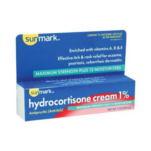 Itch Relief sunmark® 1% Strength Cream 1 oz. Tube 49348044172 Pack of 1 1982511 sunmark® 997443_EA