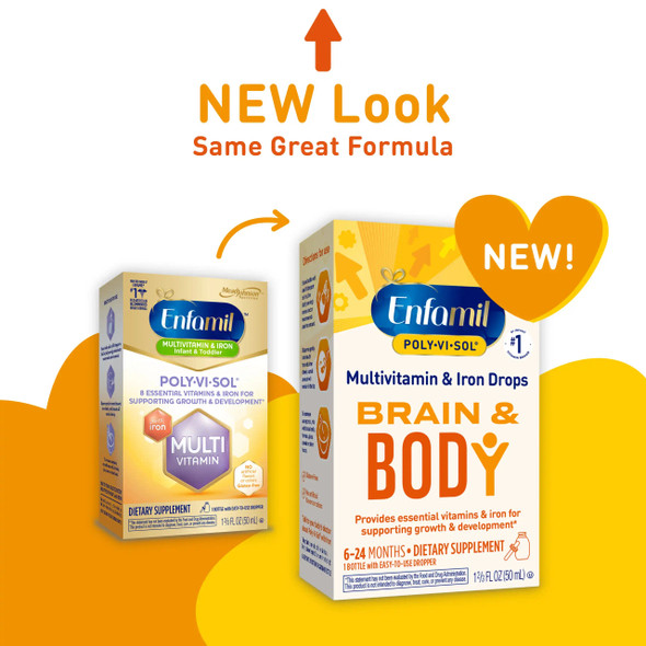 Pediatric Multivitamin Supplement Poly·Vi·Sol® with Iron Vitamin A 1500 IU Strength Oral Drops 1.67 oz. 00087040501 Pack of 1 1836709 Poly·Vi·Sol® with Iron 793519_EA