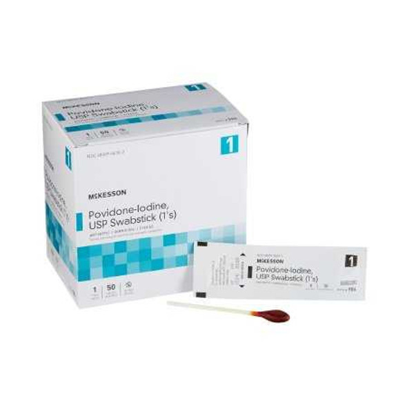 Impregnated Swabstick Select 1 Pack Individual Packet 10% Povidone-Iodine 986 Box/50 986 MCK BRAND 854752_BX