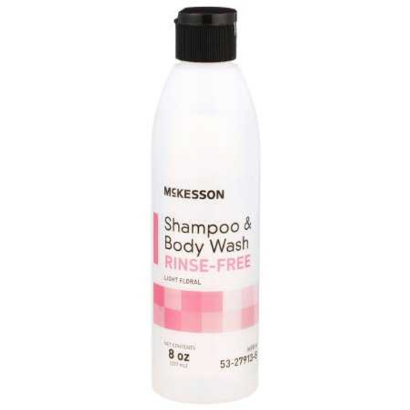 No-Rinse Shampoo and Body Wash McKesson 8 oz. Squeeze Bottle Light Floral Scent 53-27913-8 Case/48 53-27913-8 MCK BRAND 877023_CS