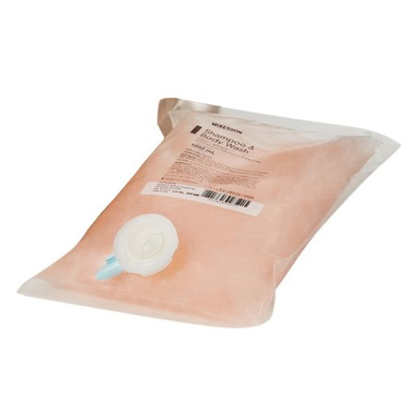 Shampoo and Body Wash McKesson 1000 mL Dispenser Refill Bag Apricot Scent 53-28026-1000 Each/1
