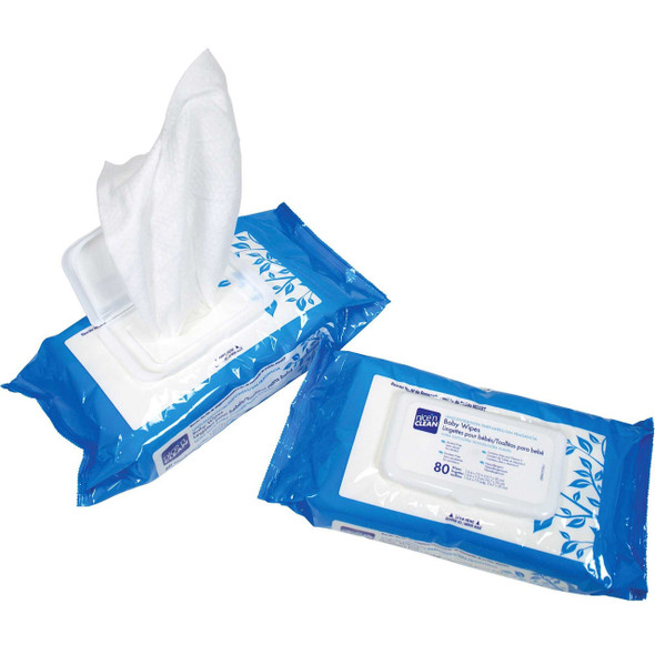 Baby Wipe Nice'n Clean® Soft Pack Unscented 80 Count M233XT Box of 80 M233XT Nice'n Clean® 294975_BX