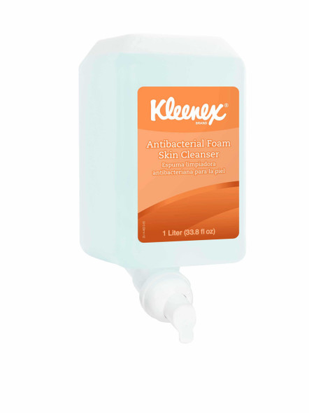 Antimicrobial Soap Kleenex Foaming 1000 mL Dispenser Refill Bottle Unscented 91554 Case/6 91554 KIMBERLY CLARK PROFESSIONAL & 700836_CS