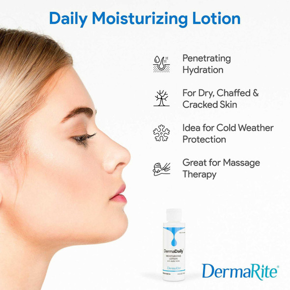 Moisturizer DermaDaily 8 oz. Bottle Lotion Scented 00128 Each/1 128 DERMARITE INDUSTRIES LLC 442542_EA