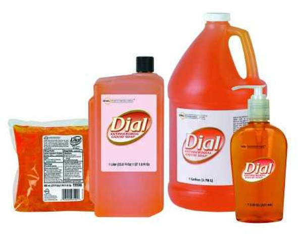 Antimicrobial Soap Dial Liquid 7.5 oz. Pump Bottle Classic Scent DIA 84014 Case/12 DIA 84014 DIAL CORPORATION 416207_CS