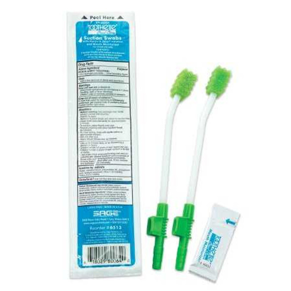 Suction Swab Kit Toothette NonSterile 6513 Case/100 6513 SAGE PRODUCTS INC. 746637_CS