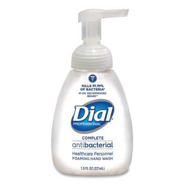 Antibacterial Soap Dial Complete Foaming 7.5 oz. Pump Bottle Scented DIA 81075 Case/12 DIA 81075 DIAL CORPORATION 457193_CS