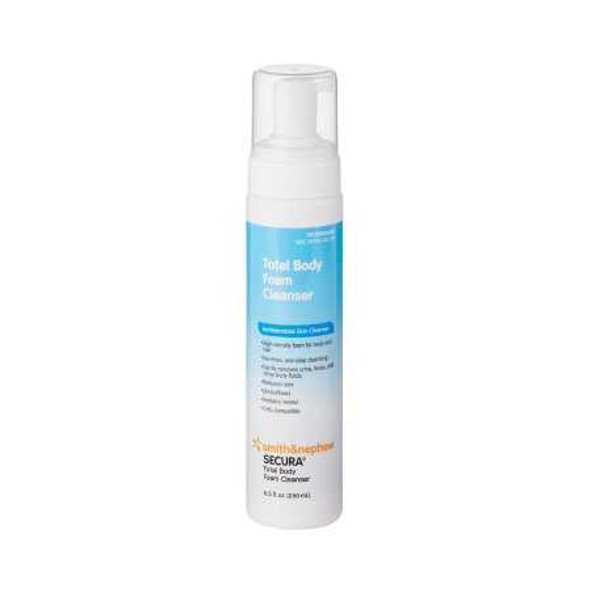 Rinse-Free Antimicrobial Body Wash Secura™ Total Body Foaming 8.5 oz. Pump Bottle Scented 59430300 Case of 12 59430300 Secura™ Total Body 703360_CS