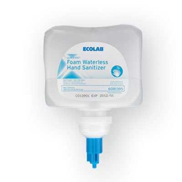 Hand Sanitizer Quik-Care 1000 mL Ethanol Foaming Dispenser Refill Bottle 6081395 Case/8 6081395 ECOLAB / HUNTINGTON 739379_CS