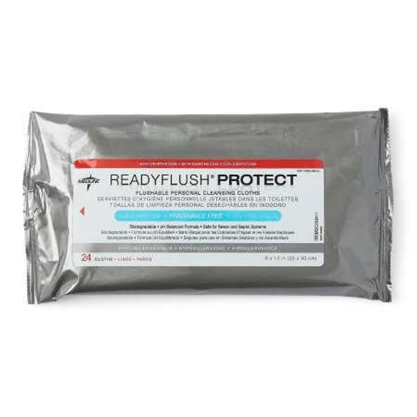 Personal Wipe ReadyFlushProtect Soft Pack Dimethicone Unscented 24 Count MSC263811 Pack/24 MSC263811 MEDLINE 1025981_PK