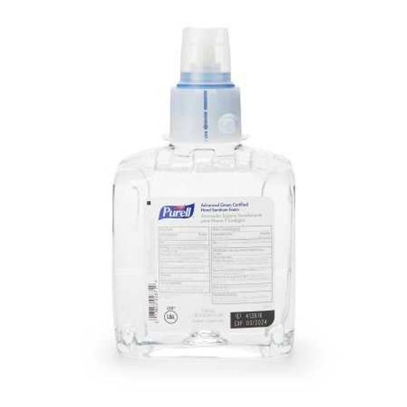 Hand Sanitizer Purell® Advanced Green Certified 1,200 mL Ethyl Alcohol Foaming Dispenser Refill Bottle 1904-02 Pack of 1 04-Feb Purell® Advanced Green Certified 808192_EA
