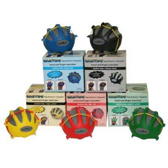 Finger / Hand Exerciser Digi-Extend n Squeeze Medium Assorted Colors Assorted Resistance 102285 Each/1 102285 FABRICATION ENTERPRISES 811137_EA