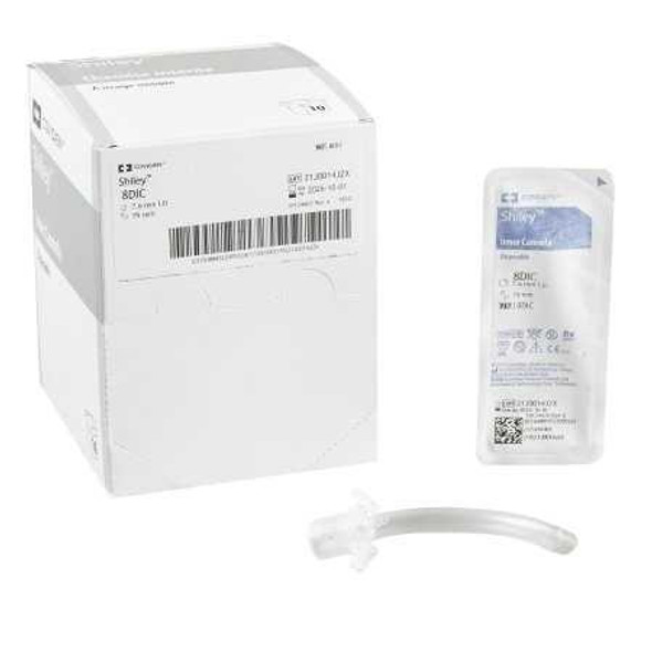 Inner Tracheostomy Cannula 12.2 mm 7.6 mm Disposable 8DIC Box/10 8DIC KENDALL HEALTHCARE PROD INC. 236052_BX