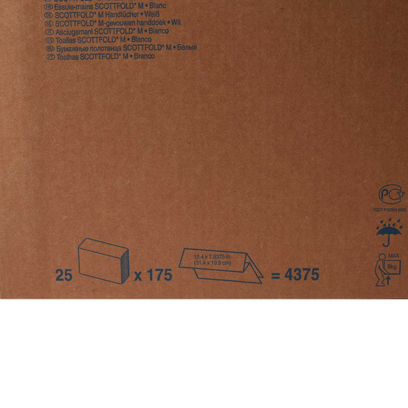 Paper Towel Scott Scottfold Multi-Fold 8-1/10 X 12-2/5 Inch 01960 Case/4375 1960 KIMBERLY CLARK PROFESSIONAL & 667642_CS