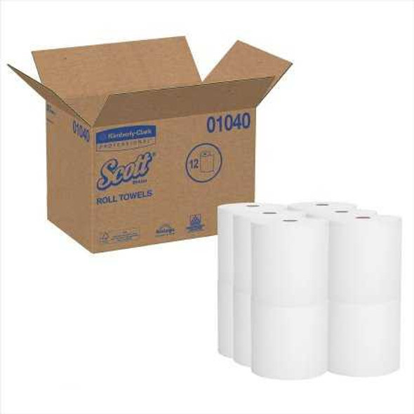 Paper Towel Scott Hardwound Roll 8 Inch X 800 Foot 01040 Case/12 1040 KIMBERLY CLARK PROFESSIONAL & 449749_CS
