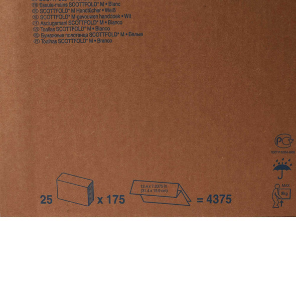 Paper Towel Scott Scottfold Multi-Fold 8-1/10 X 12-2/5 Inch 01960 Pack/175 1960 KIMBERLY CLARK PROFESSIONAL & 667642_PK