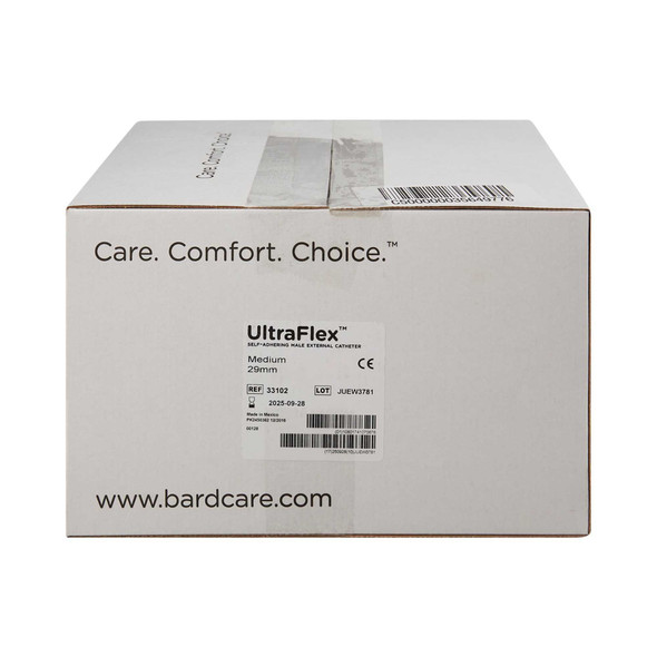 Male External Catheter UltraFlex Self-Adhesive Band Silicone Medium 33102 Each/1 33102 BARD MEDICAL DIVISION 577062_EA