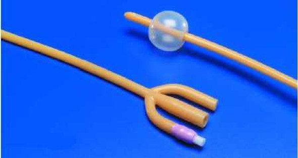 Foley Catheter Dover 3-Way Standard Tip 30 cc Balloon 16 Fr. Silicone Elastomer Coated Latex 8887689167 Each/1 8887689167 KENDALL HEALTHCARE PROD INC. 474692_EA