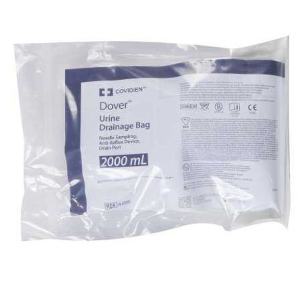 Urinary Drain Bag Curity Mono-Flo Anti-Reflux Valve 2000 mL Vinyl 6208 Case/20 6208 KENDALL HEALTHCARE PROD INC. 10132_CS
