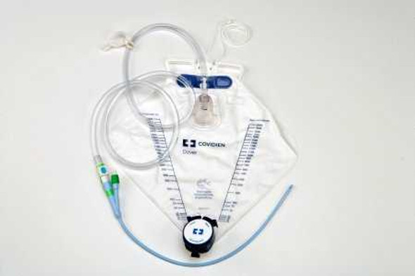 Indwelling Catheter Tray Dover Foley 16 Fr. 5 cc Balloon Silicone 6153 Case/10 6153 KENDALL HEALTHCARE PROD INC. 10450_CS